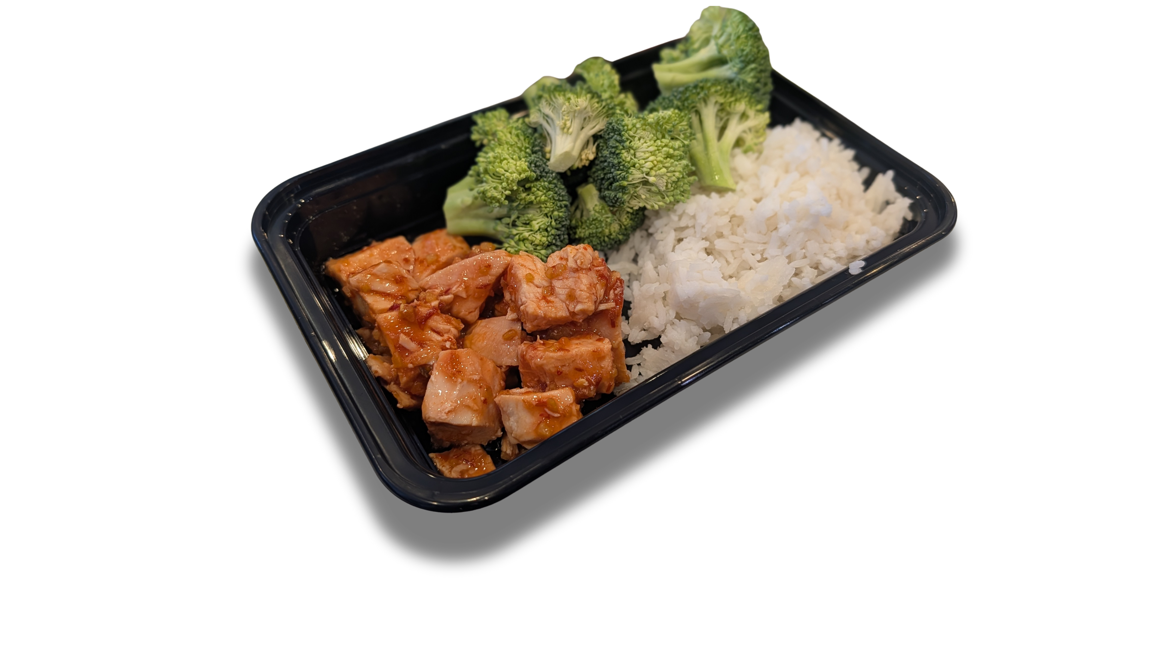 4oz Chili Garlic Chicken Breast 4oz White Rice 1 Cup of Broccoli